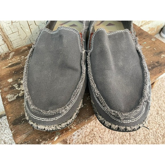 CASMAG Men's Casual Cloth Shoes Canvas Slip on Loafers Leisure Vintage Flat... - Picture 7 of 10